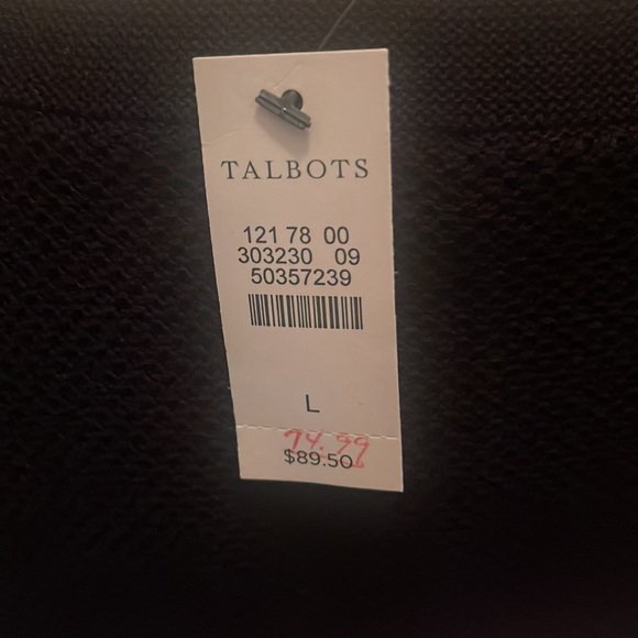 Talbots pink and blue stripe sweater NWT - Picture 4 of 4